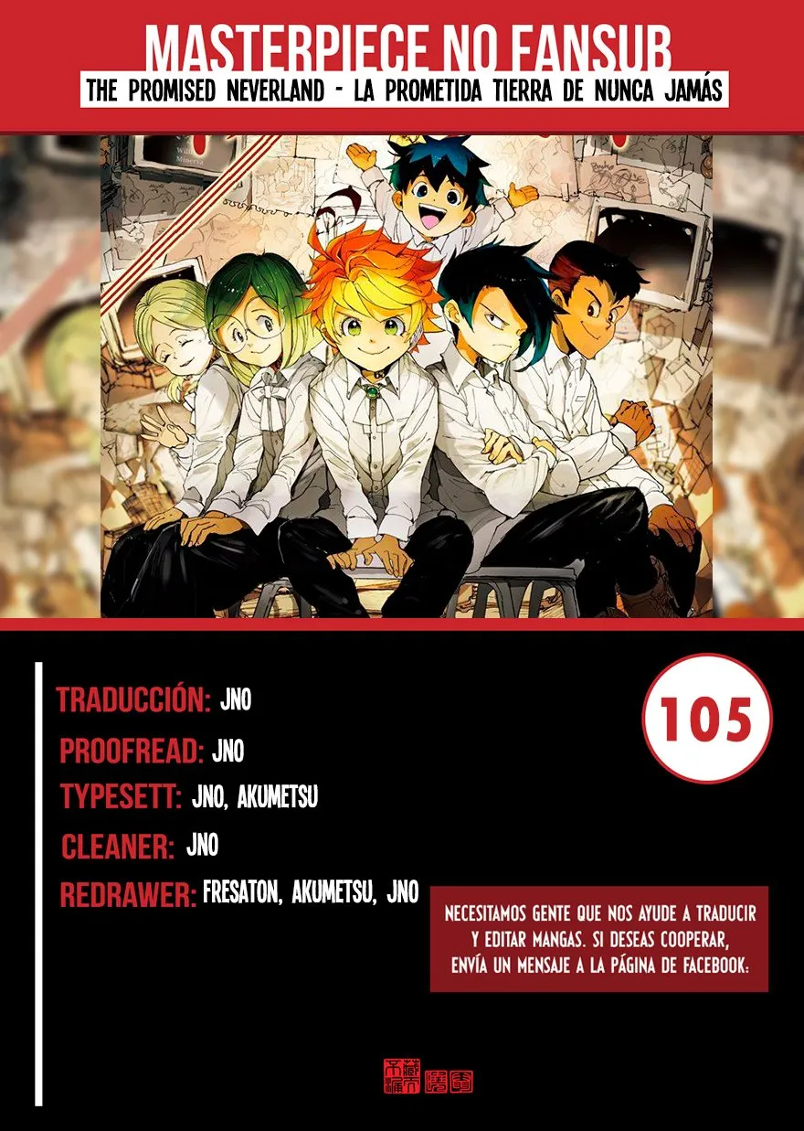 The Promised Neverland Capítulo 105 en Línea - página 1