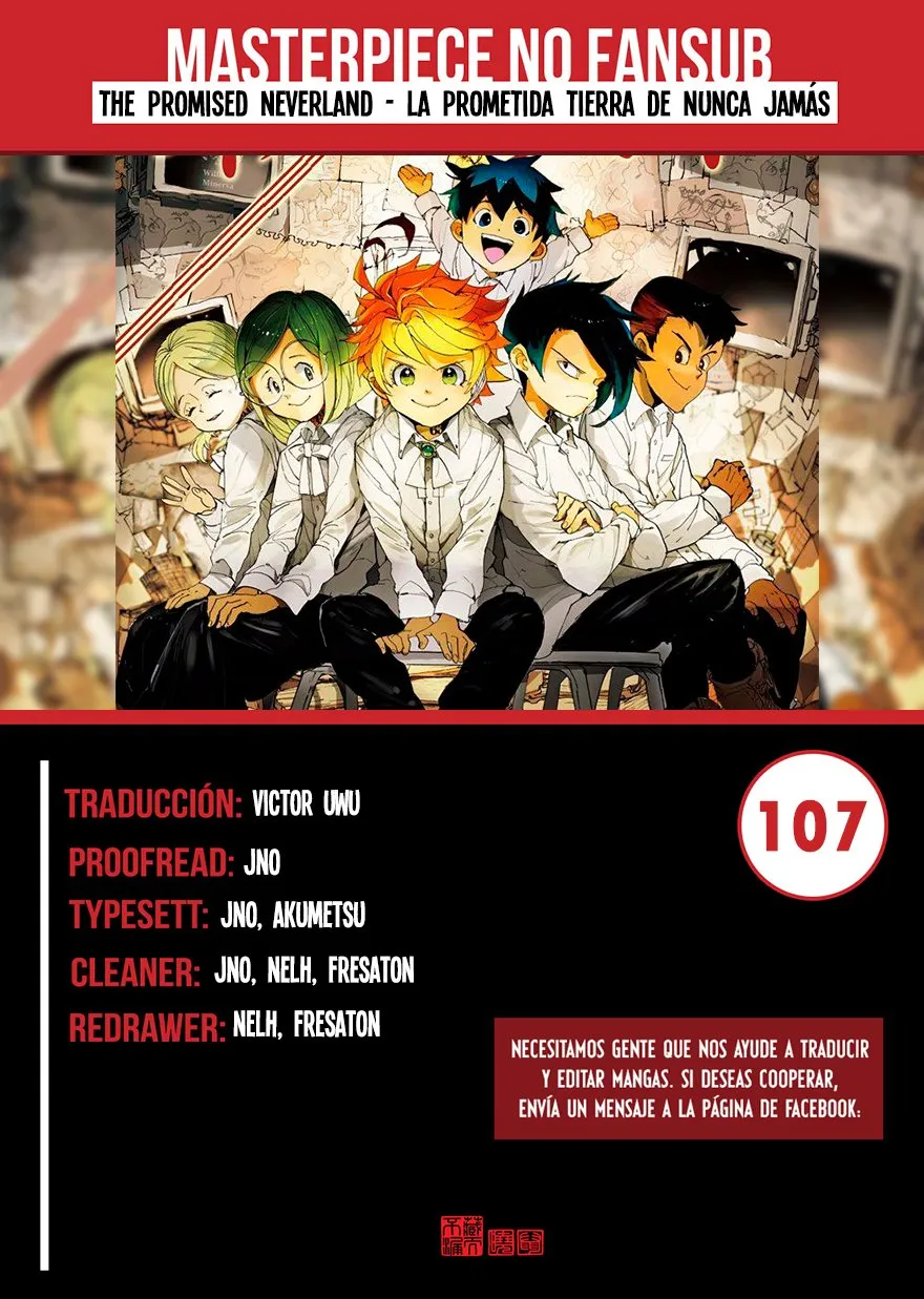 The Promised Neverland Capítulo 107 en Línea - página 1