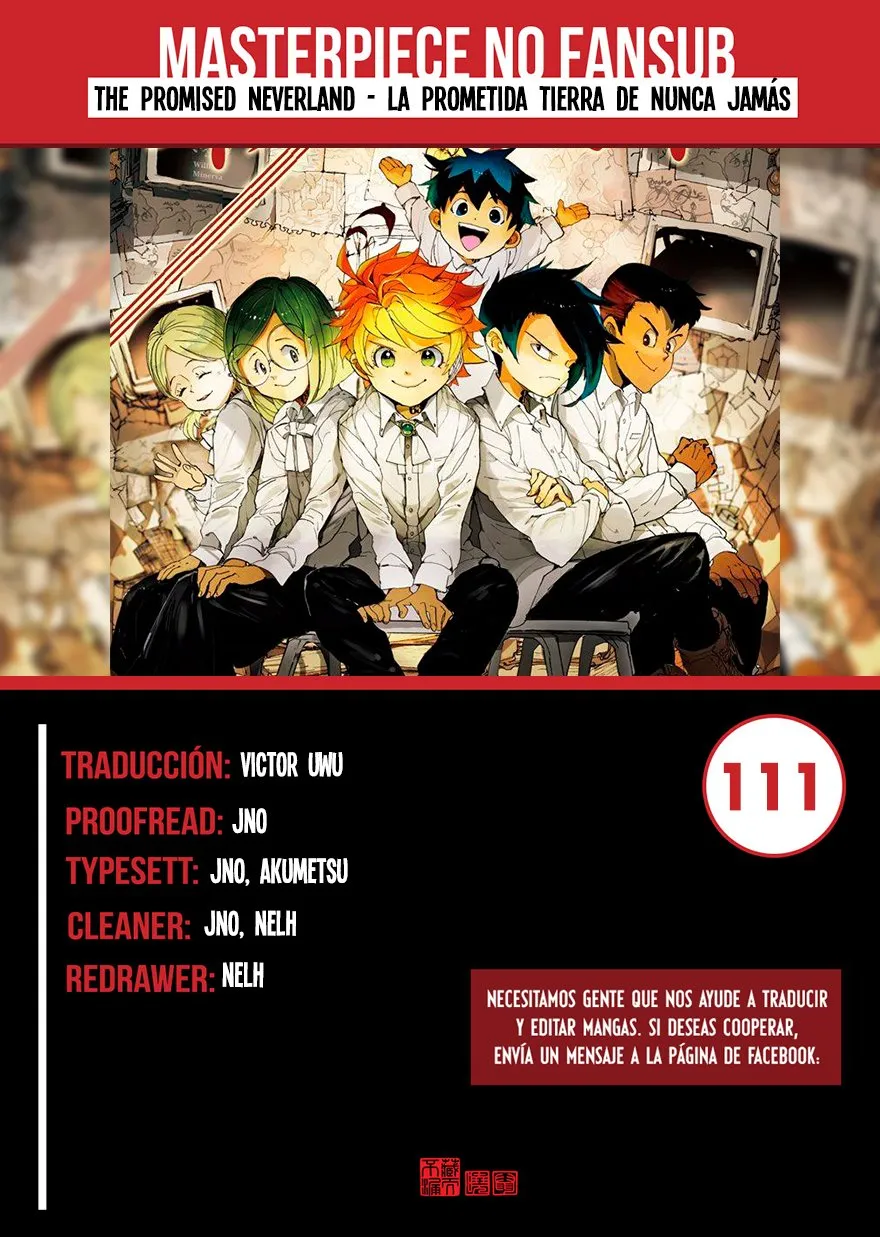 The Promised Neverland Capítulo 111 en Línea - página 1