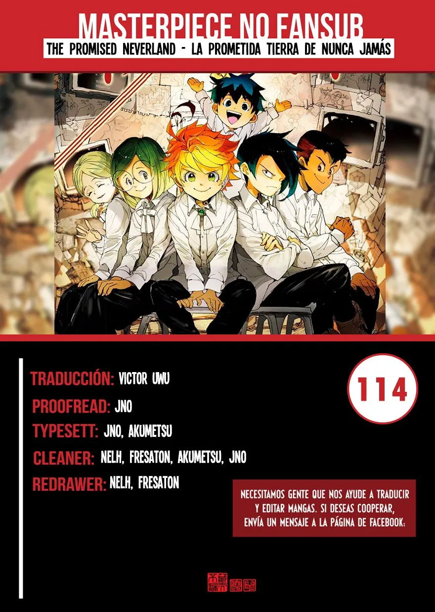 The Promised Neverland Capítulo 114 en Línea - página 1