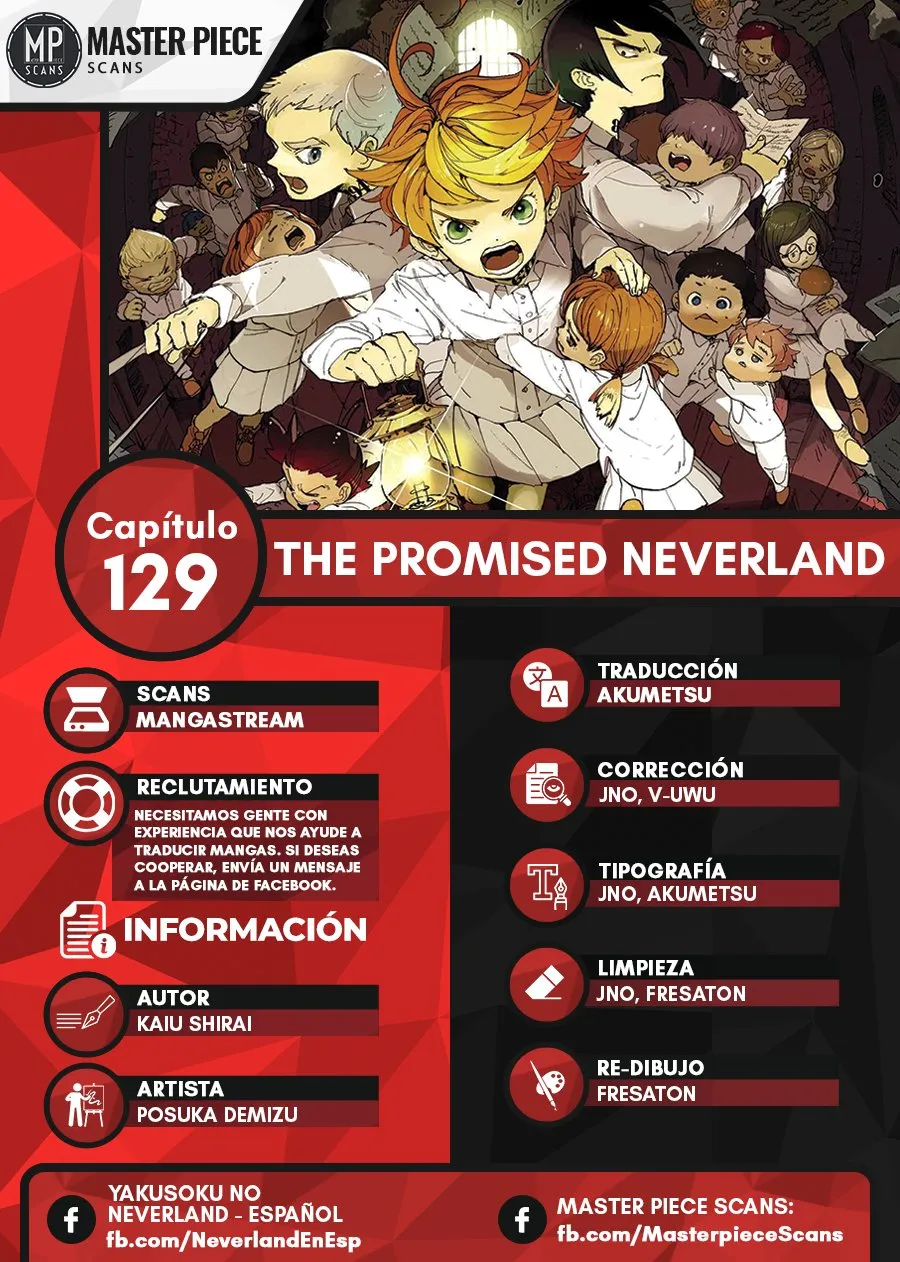 The Promised Neverland Capítulo 129 en Línea - página 1
