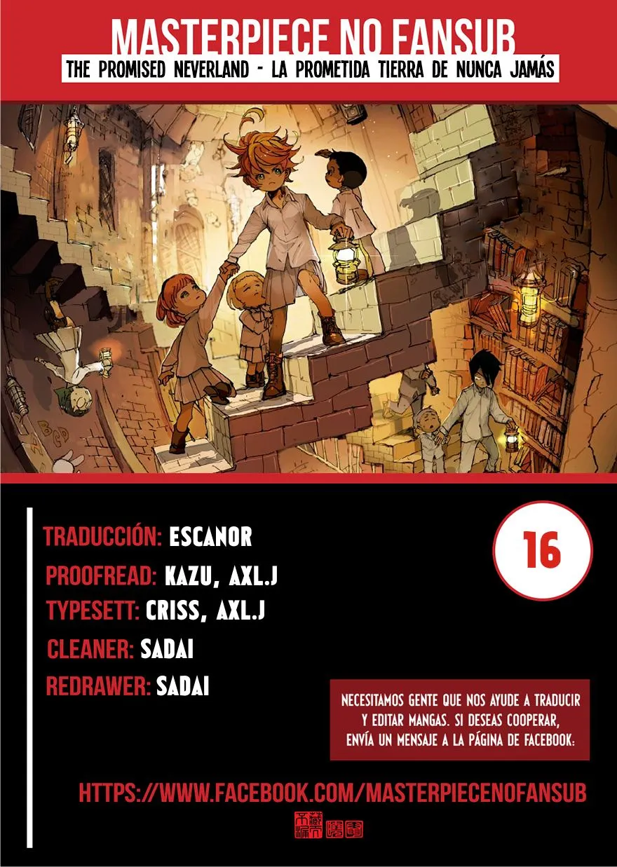The Promised Neverland Capítulo 16 en Línea - página 1