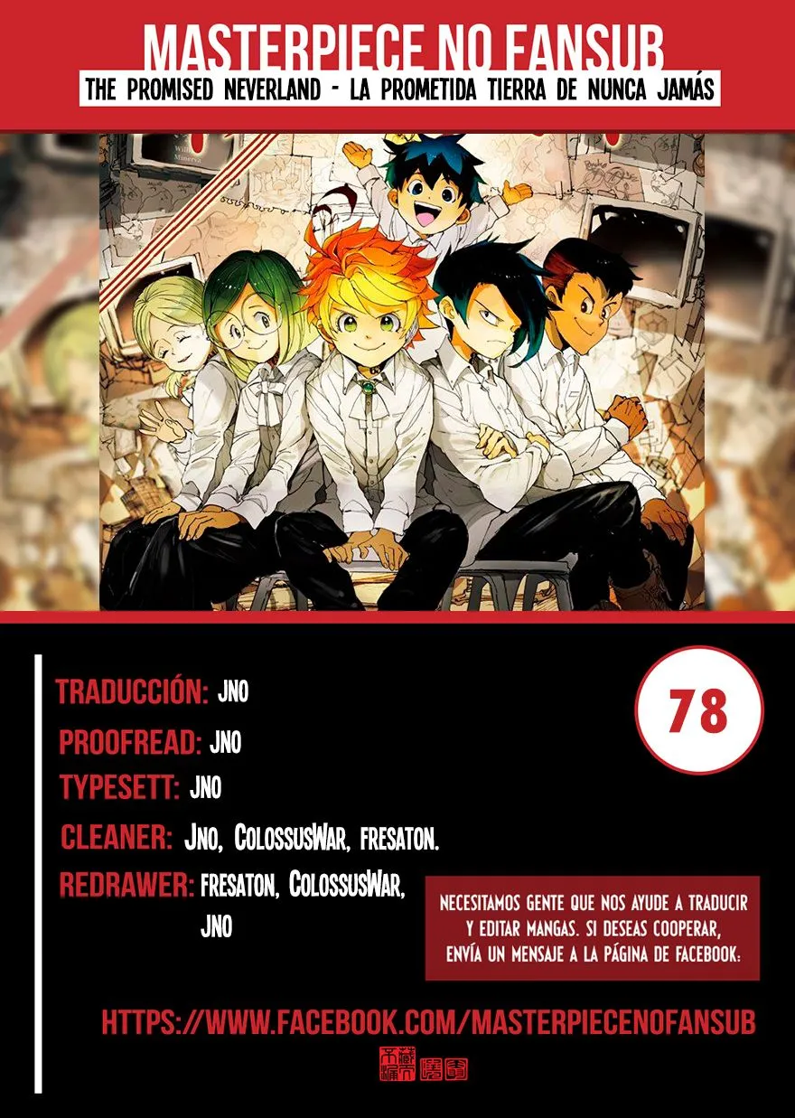 The Promised Neverland Capítulo 78 en Línea - página 1