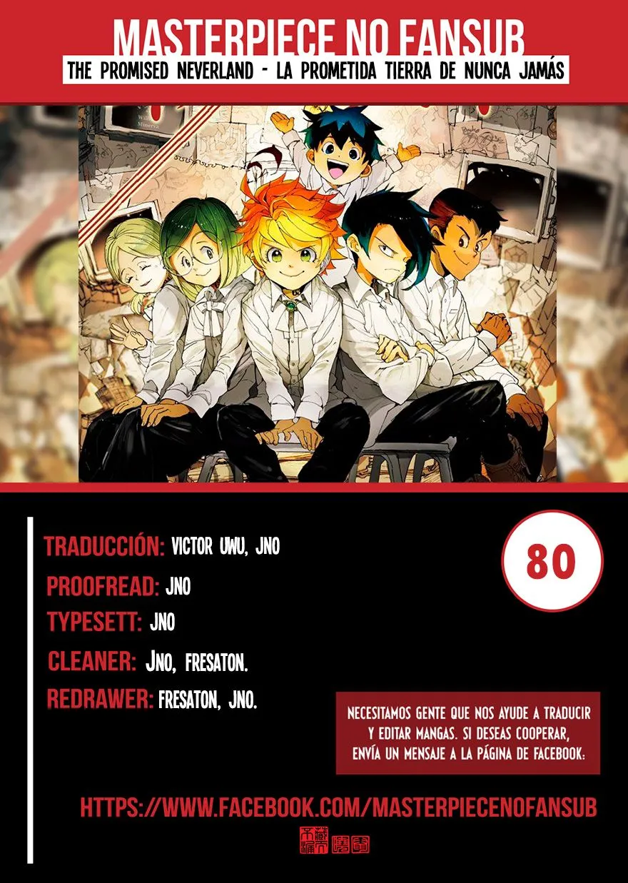 The Promised Neverland Capítulo 80 en Línea - página 1