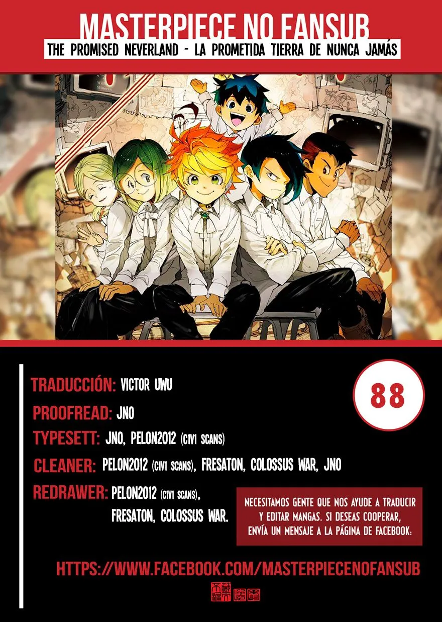 The Promised Neverland Capítulo 88 en Línea - página 1