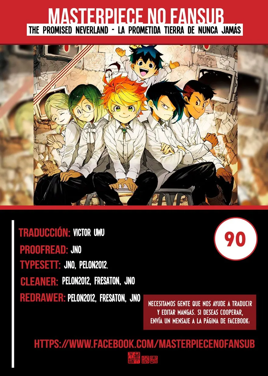 The Promised Neverland Capítulo 90 en Línea - página 1