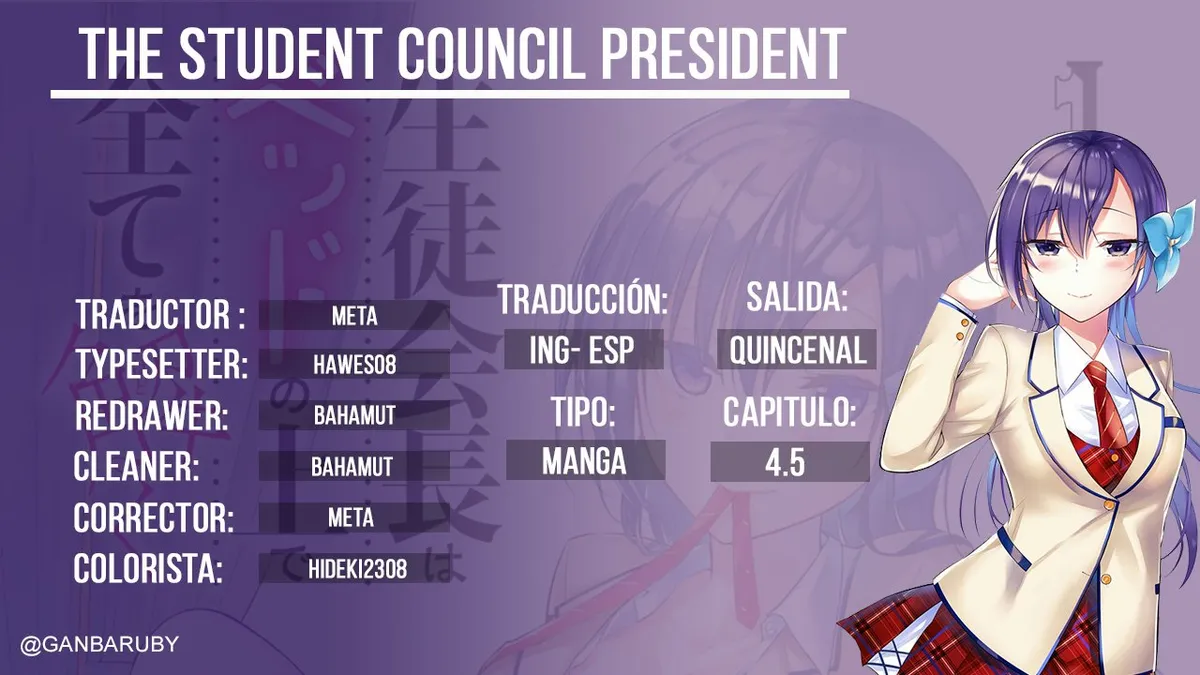 The Student Council President Solves Everything on the Bed Capítulo 4.5 en Línea - página 1