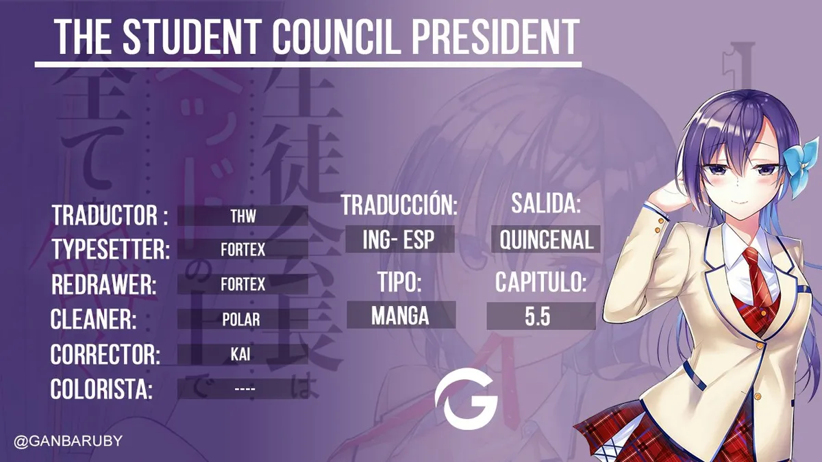 The Student Council President Solves Everything on the Bed Capítulo 5.5 en Línea - página 1