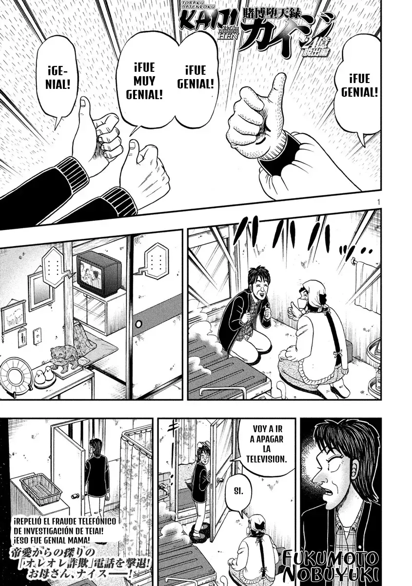 Tobaku Datenroku Kaiji: 24-oku Dasshutsu-hen Capítulo 50 en Línea - página 1