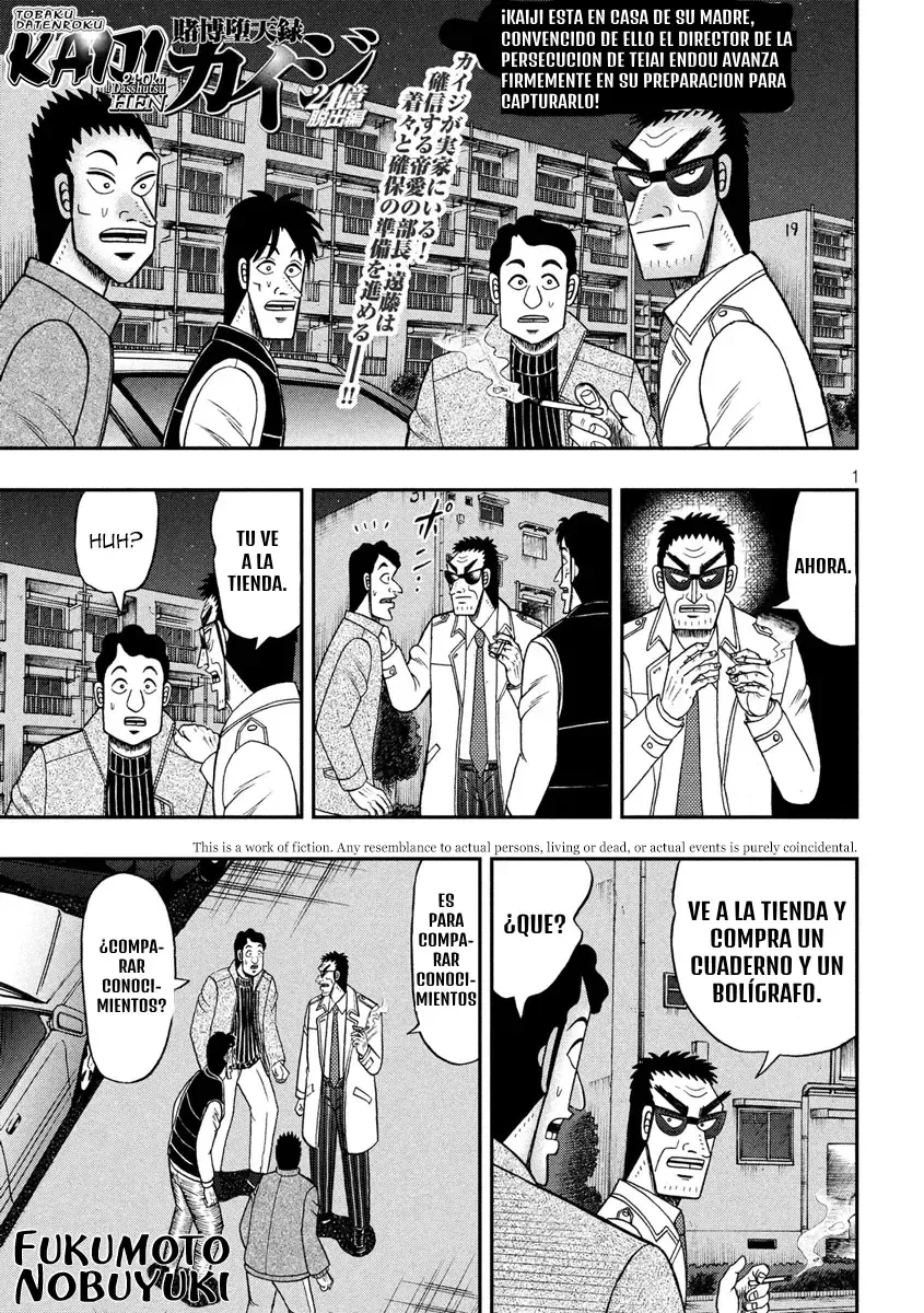 Tobaku Datenroku Kaiji: 24-oku Dasshutsu-hen Capítulo 55 en Línea - página 1