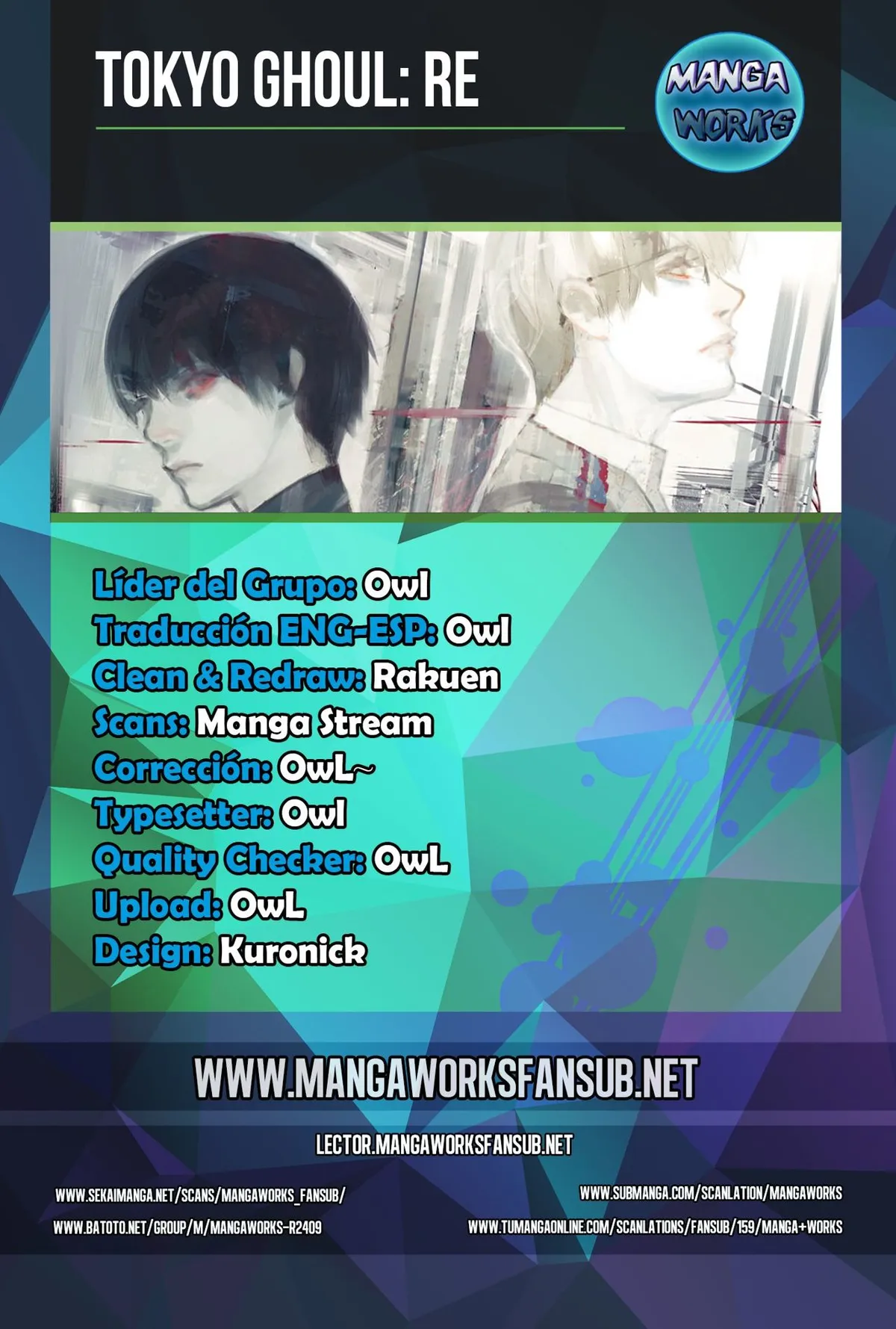 Tokyo Ghoul:re Capítulo 108 en Línea - página 1
