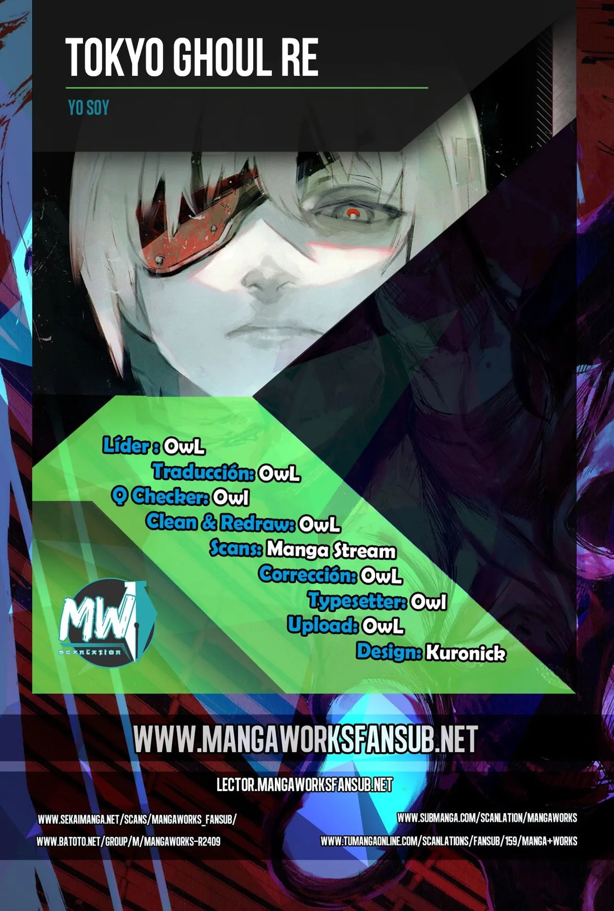 Tokyo Ghoul:re Capítulo 115 en Línea - página 1