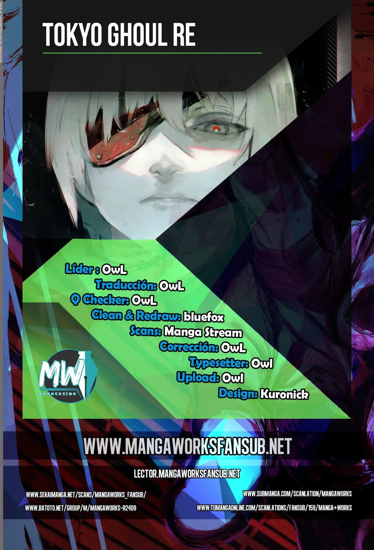 Tokyo Ghoul:re Capítulo 142 en Línea - página 1