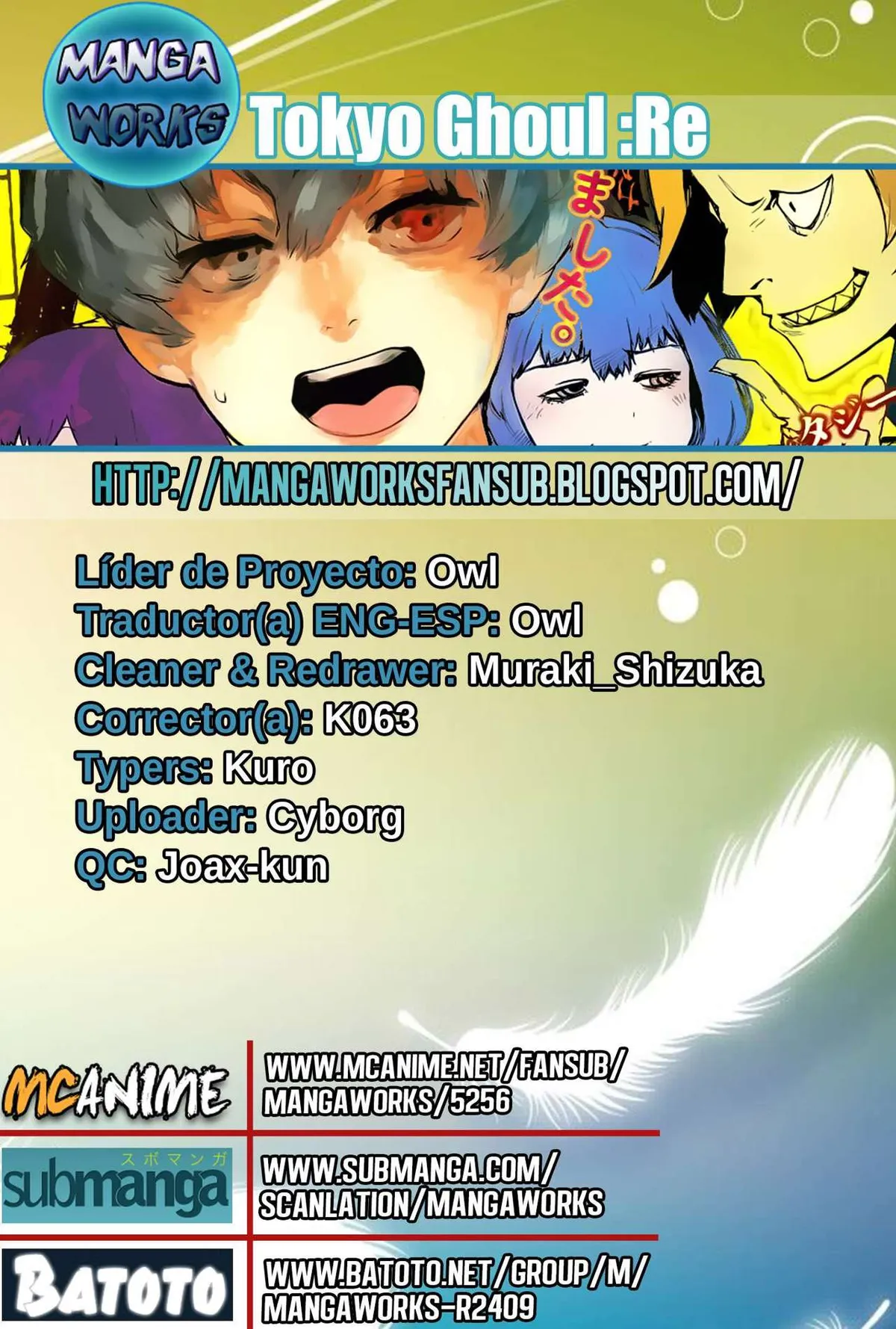 Tokyo Ghoul:re Capítulo 4 en Línea - página 1