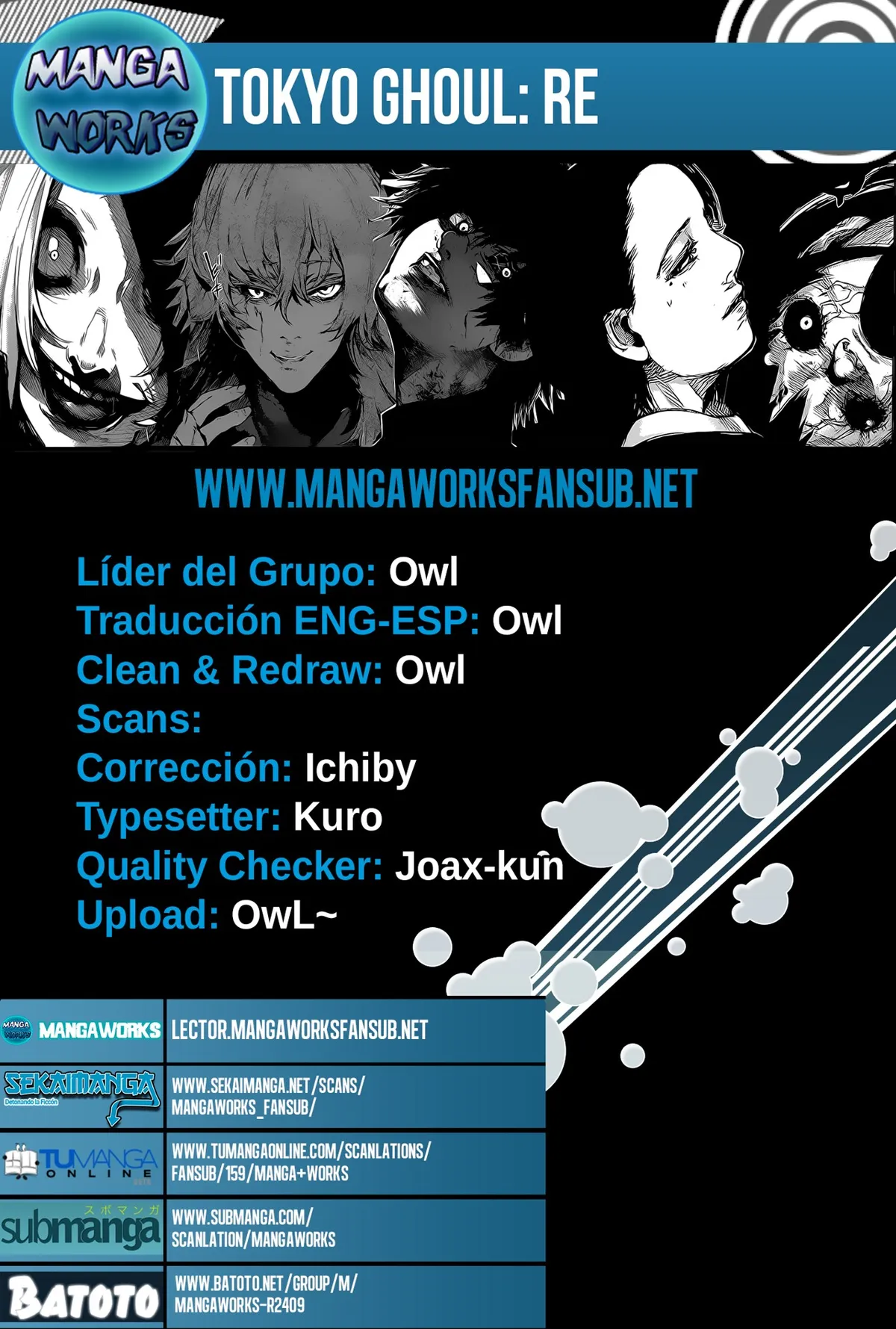 Tokyo Ghoul:re Capítulo 64 en Línea - página 1