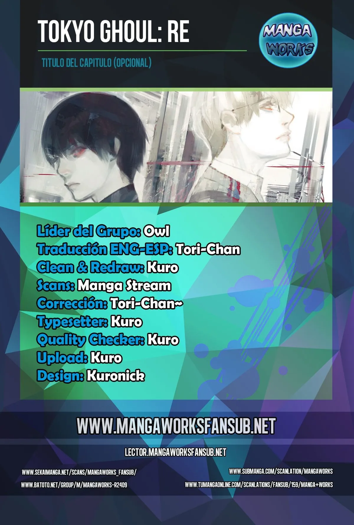 Tokyo Ghoul:re Capítulo 78 en Línea - página 1