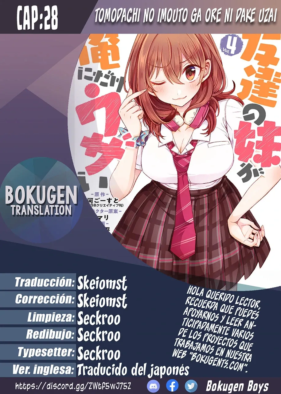 Tomodachi no Imouto ga Ore ni Dake Uzai Capítulo 28 en Línea - página 1