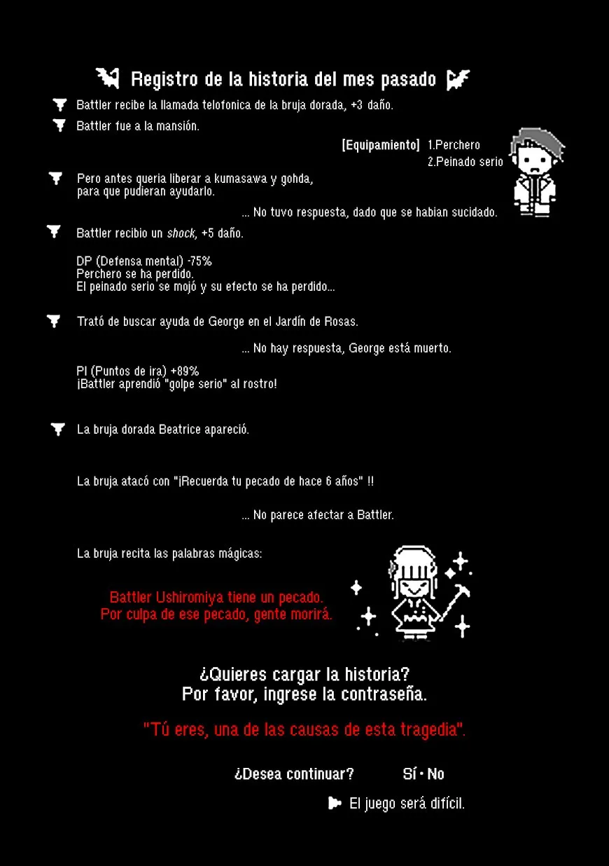 Umineko when they cry Episodio 4: Alliance of the Golden Witch Capítulo 22 en Línea - página 1