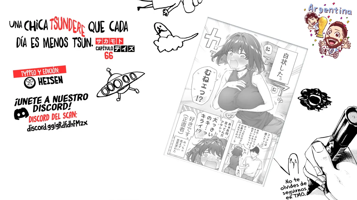 Una chica Tsundere que cada día es menos Tsun. Capítulo 66 en Línea - página 1