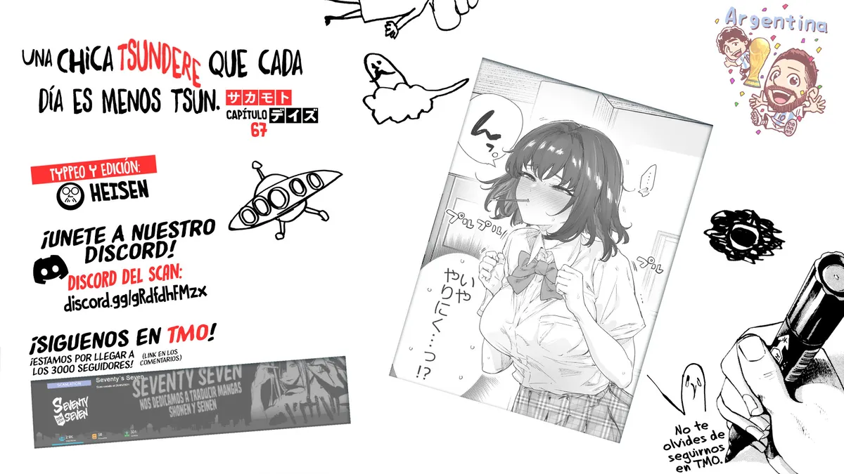 Una chica Tsundere que cada día es menos Tsun. Capítulo 67 en Línea - página 1