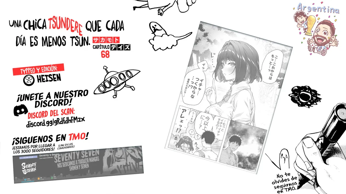 Una chica Tsundere que cada día es menos Tsun. Capítulo 68 en Línea - página 1
