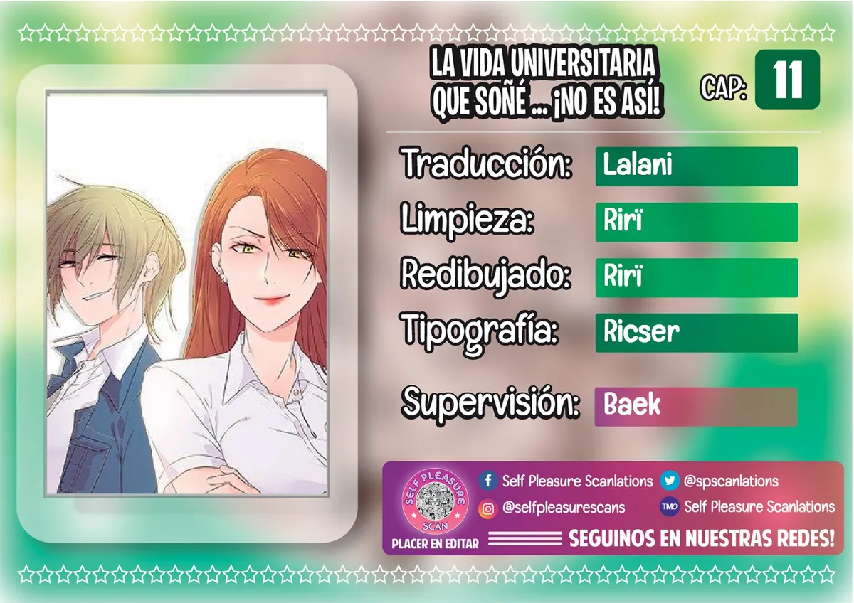 University life I dream of...It's not like this! Capítulo 11 en Línea - página 1