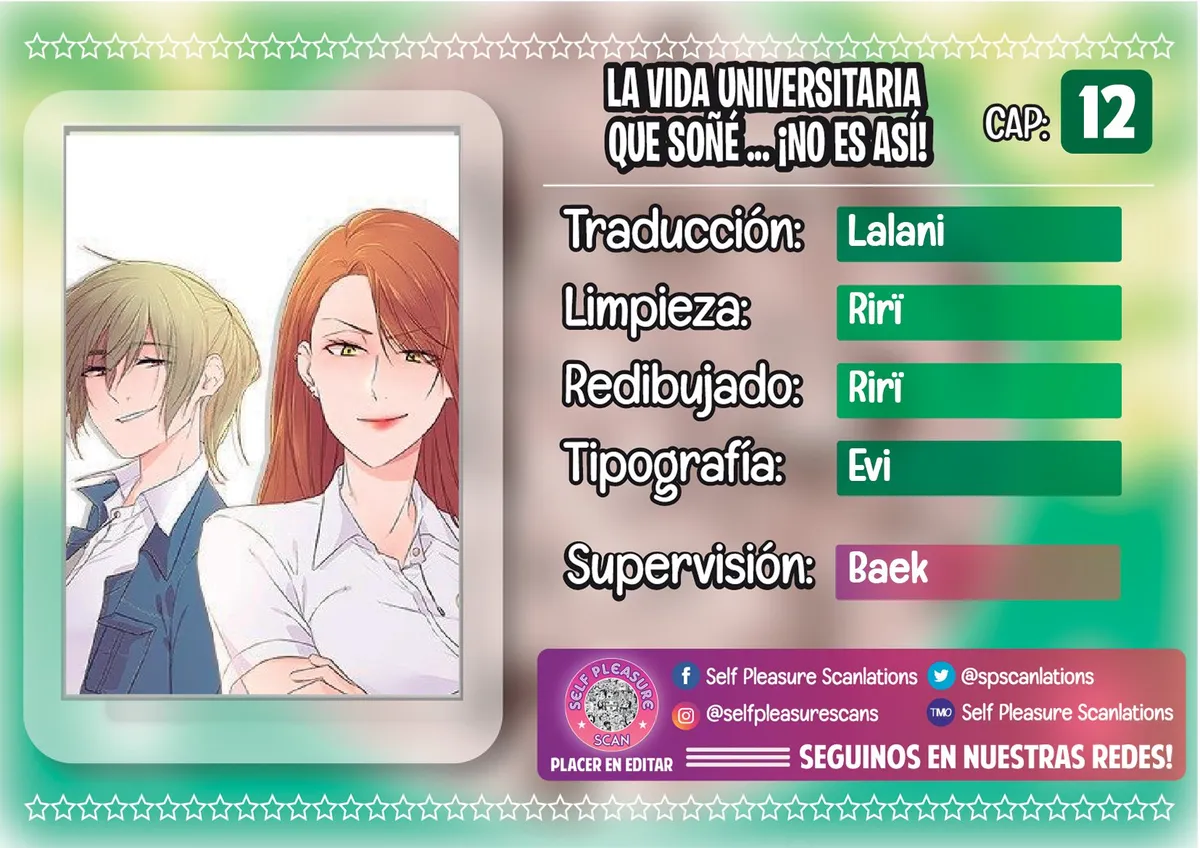 University life I dream of...It's not like this! Capítulo 12 en Línea - página 1