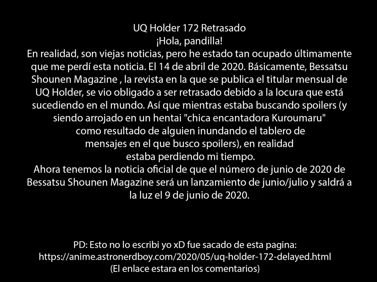 Uq Holder Capítulo 171.4 en Línea - página 1