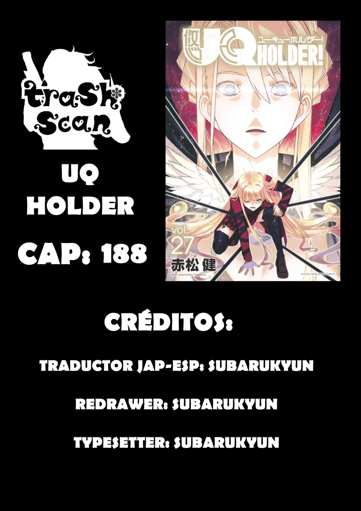Uq Holder Capítulo 188 en Línea - página 1