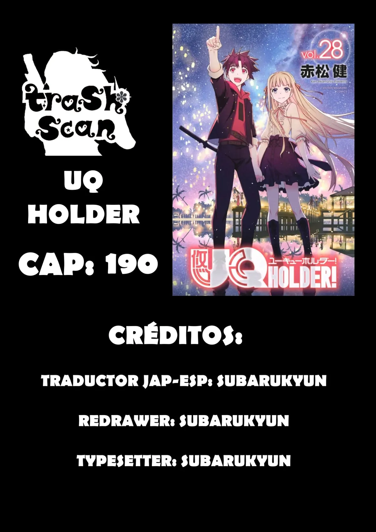 Uq Holder Capítulo 190 en Línea - página 1