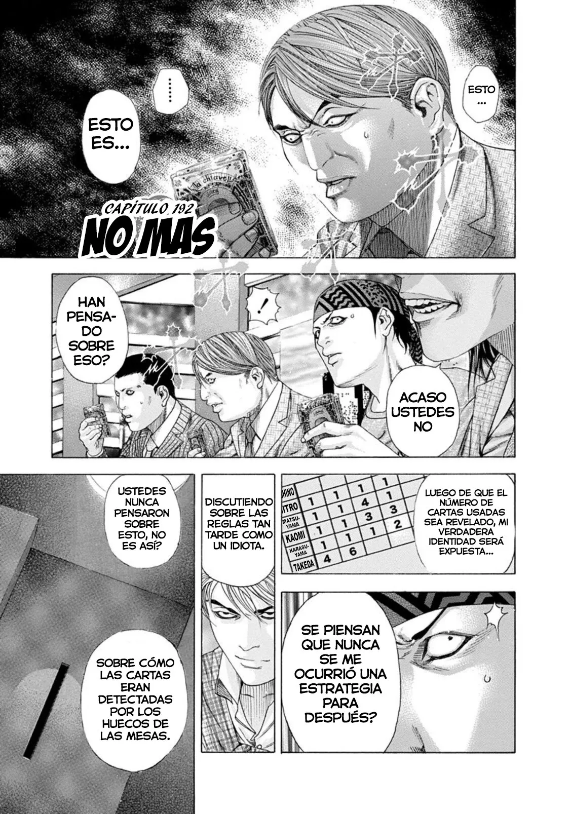 Usogui Capítulo 192 en Línea - página 1