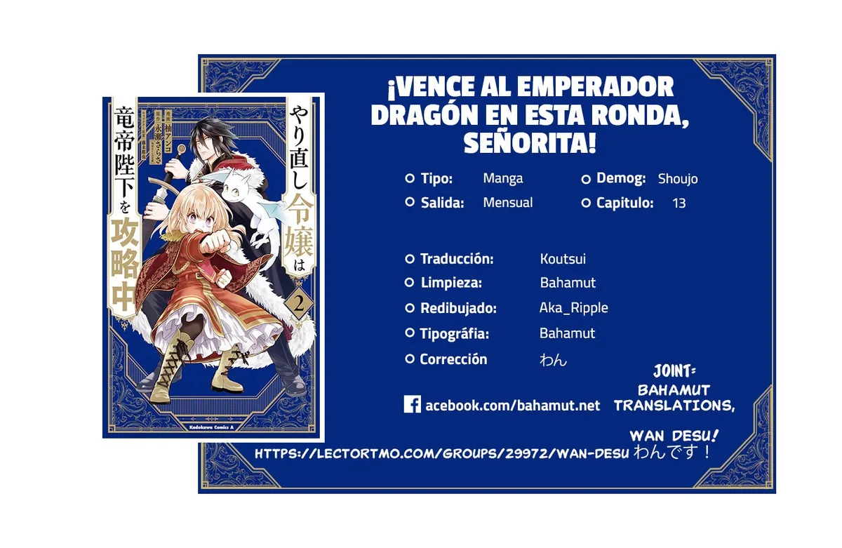 ¡Vence al Emperador Dragón en esta ronda, Señorita! Capítulo 13 en Línea - página 1