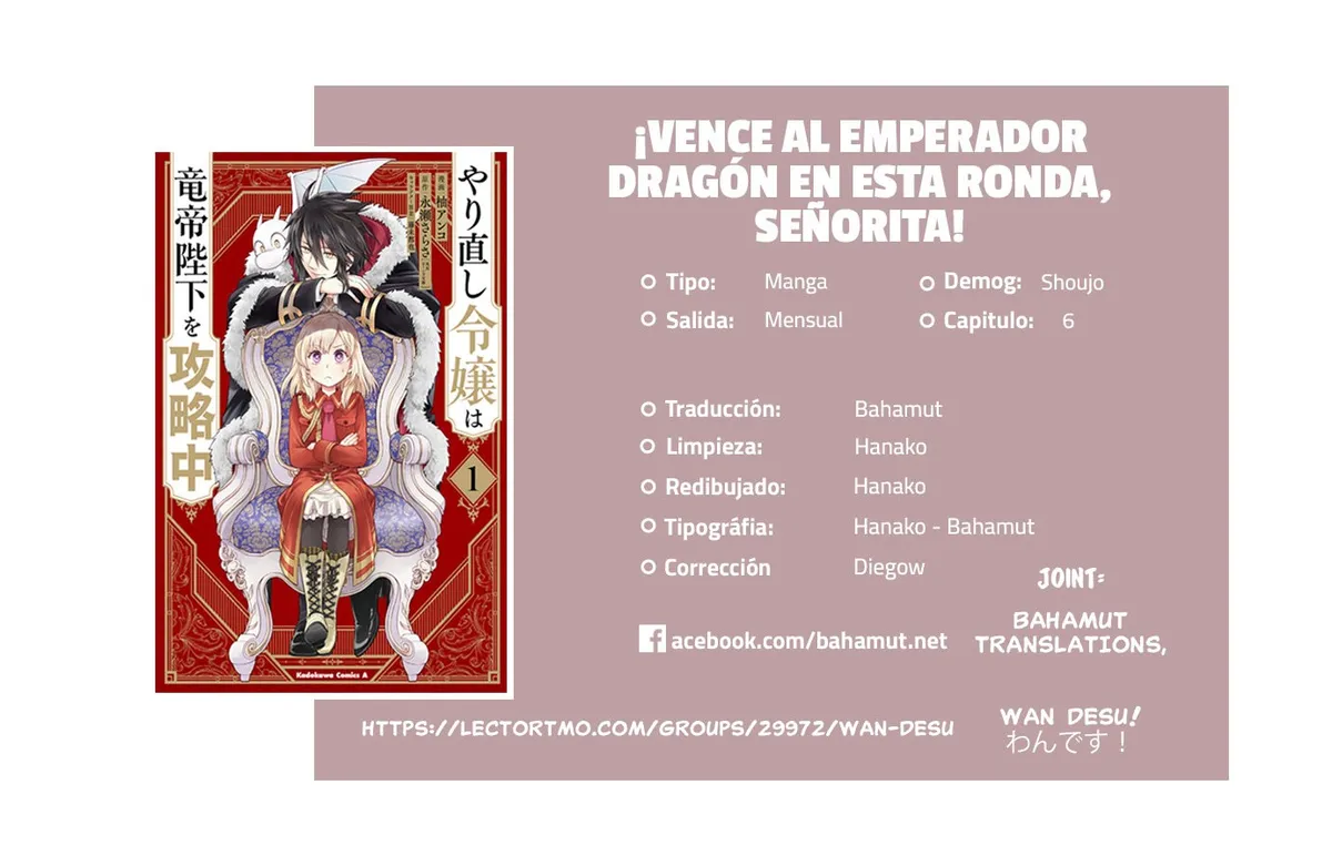 ¡Vence al Emperador Dragón en esta ronda, Señorita! Capítulo 6 en Línea - página 1