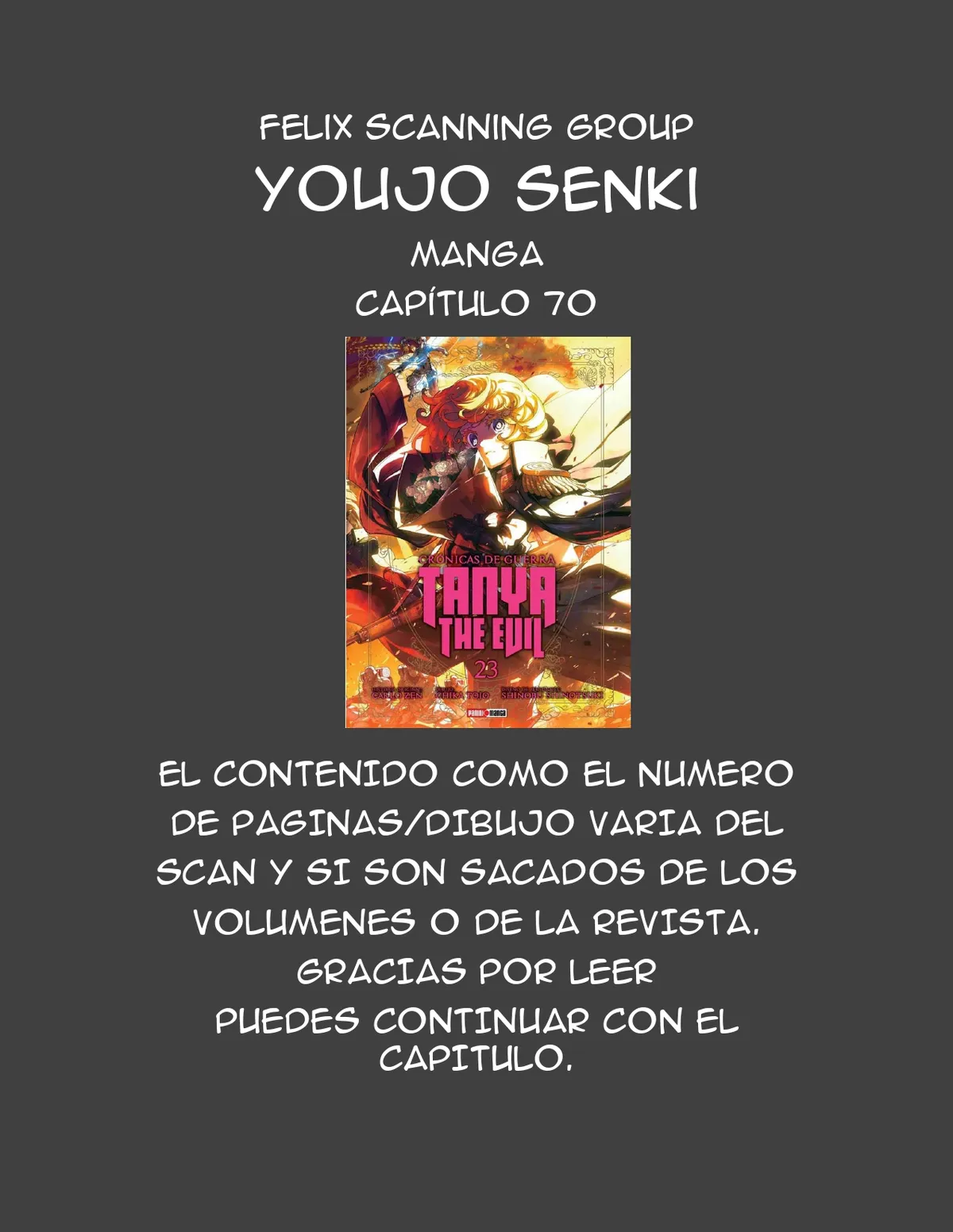 Youjo Senki Capítulo 70 en Línea - página 1