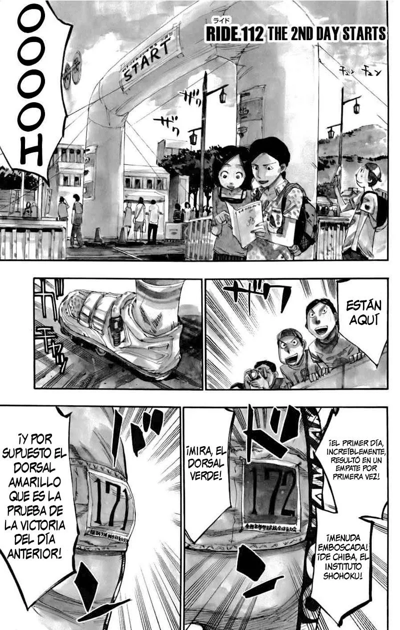 Yowamushi Pedal Capítulo 112 en Línea - página 1