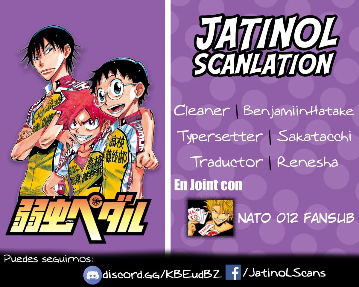 Yowamushi Pedal Capítulo 190 en Línea - página 1