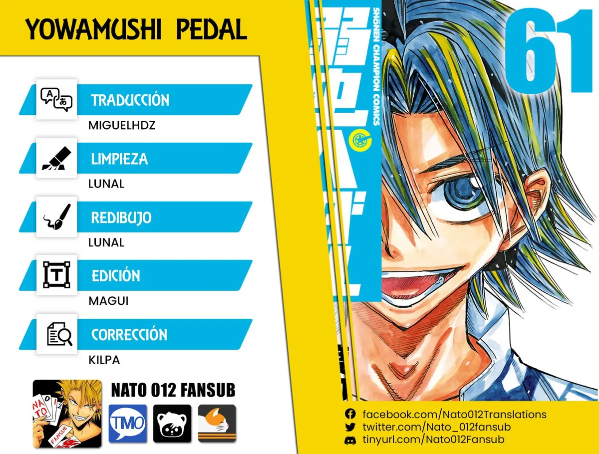 Yowamushi Pedal Capítulo 527 en Línea - página 1