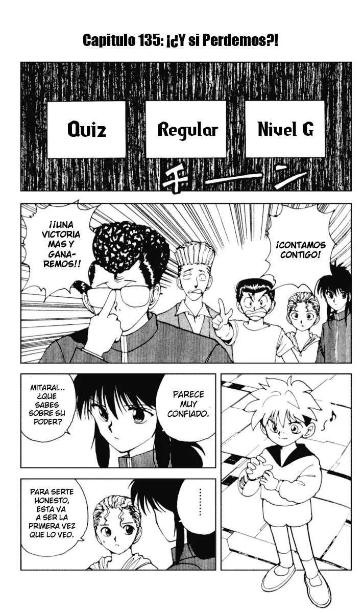 Yu Yu Hakusho Capítulo 135 en Línea - página 1